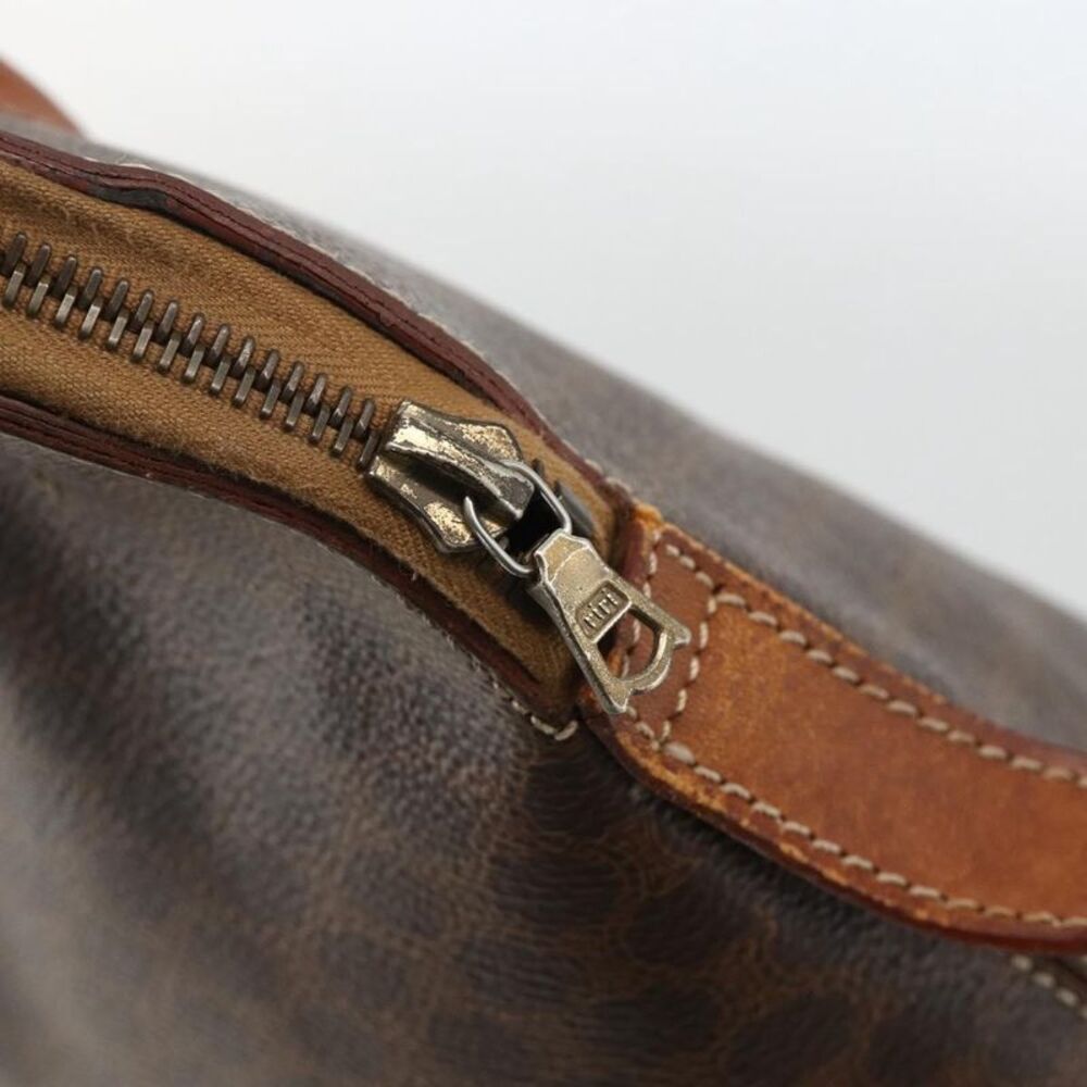 Celine Macadam Handbag Macadam With Leather Brown Canvas Handbag - Picture 13 of 16